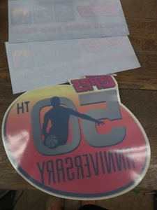 RARE - 2005 TOPPS BASKETBALL NBA Vinyl Decal Stickers - 50th Anniver & SOLD HERE - Picture 1 of 11