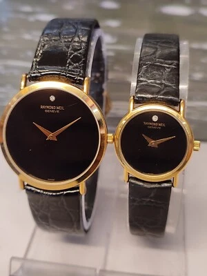 RAYMOND Weil geneve combo quartzo suíço completo funcionamento estado perfeito tudo org. Antigo. - Imagem 1 de 4