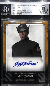 2020 Star Wars Rise Of Skywalker GEFF FRANCIS Admiral Griss Signed Card BAS Slab - Picture 1 of 4