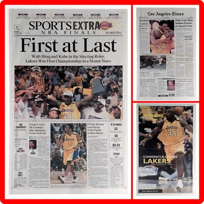 🔺Lakers 2000 NBA Champions Kobe Bryant Publicación🔻 Foto 1 de 4