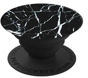 PopSockets Ausziehbarer Sockel und Griff für Smartphone Tablet Schwarz Marble - Bild 1 von 1