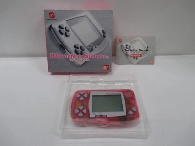 WS -- Wonder Swan Console - Skeleton Pink -- Box. WonderSwan, JAPAN Game. 26560 - Image 1 of 4