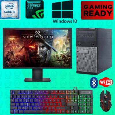 New World Gaming Dell i5 Desktop PC Computer SSD Nvidia GTX 750 Ti Win 10 8GB - Image 1 of 4
