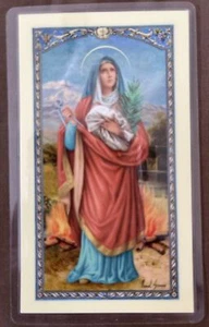 Tarjeta Santa Bonella por W. J. Hirten Co. St. Agatha - Imagen 1 de 3