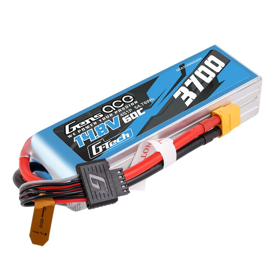 Gens Ace G-Tech 3700mAh 14.8V 60C 4S Lipo Battery XT60 Stecker Für RC Helicopter - Bild 1 von 1