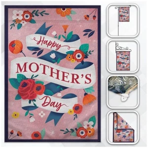 Happy Mother's Day Pink 12x18in Garden Flag Mom Front Yard Home Decor Flag - Picture 1 of 5