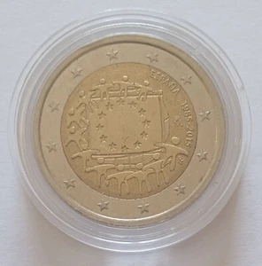 Bi-metallic 2 euro Spain 2015 European Union flag - Picture 1 of 17