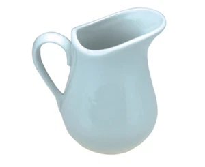 6 Apollo Ceramic Porcelain White Measuring Jug 250ml Milk Cream Pourer Churn Jug - Picture 1 of 2