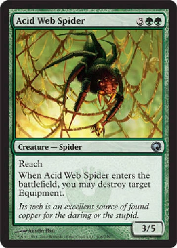 ACID WEB SPIDER Scars of Mirrodin MTG Magic the Gathering Cards DJMagic - Image 1 of 1