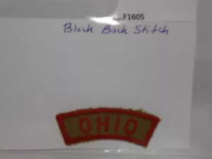 Ohio State STREIFEN KHAKI & ROT SCHWARZ RÜCKENNAHT F1605 - Bild 1 von 1