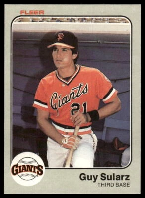 1983 Fleer #273 Guy Sularz - Image 1 of 2