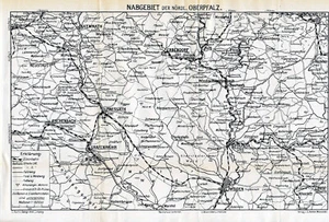 Naab Kemnath Parkstein Reuth 1926 kl. orig. Karte + Reisef. (11 S.) Falkenberg - Picture 1 of 2