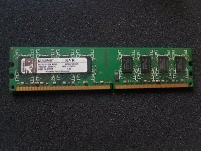 Kingston PC2-5300 - 2GB DIMM-  667MHz - DDR2 - SDRAM Memory (KVR667D2/2GR) - Image 1 of 3