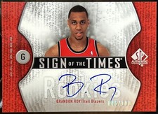 Brandon Roy 2006-07 Upper Deck SP Authentic Sign of the Times Rookie Auto /100