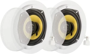 Acoustic Audio HD-5-PR Mount In-Ceiling 5.25" Speakers - Pair - Picture 1 of 5