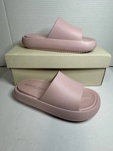Beach Slides by J/Slides SERENE Light Pink EVA Open Toe Slide Sandals, Size 8M - Picture 1 of 5
