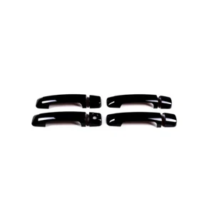 For Toyota Tundra 07-21 Sequoia 08-21 Piano Black ABS Outside Handle Trim Cover - Picture 1 of 9