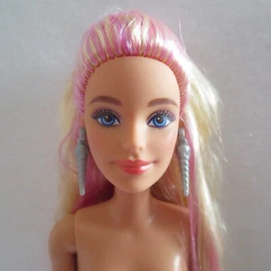 NEW! 2023 Barbie Extra Fly Wintery Snow Doll Millie Blonde Pink Hair ~ Nude - Picture 1 of 5