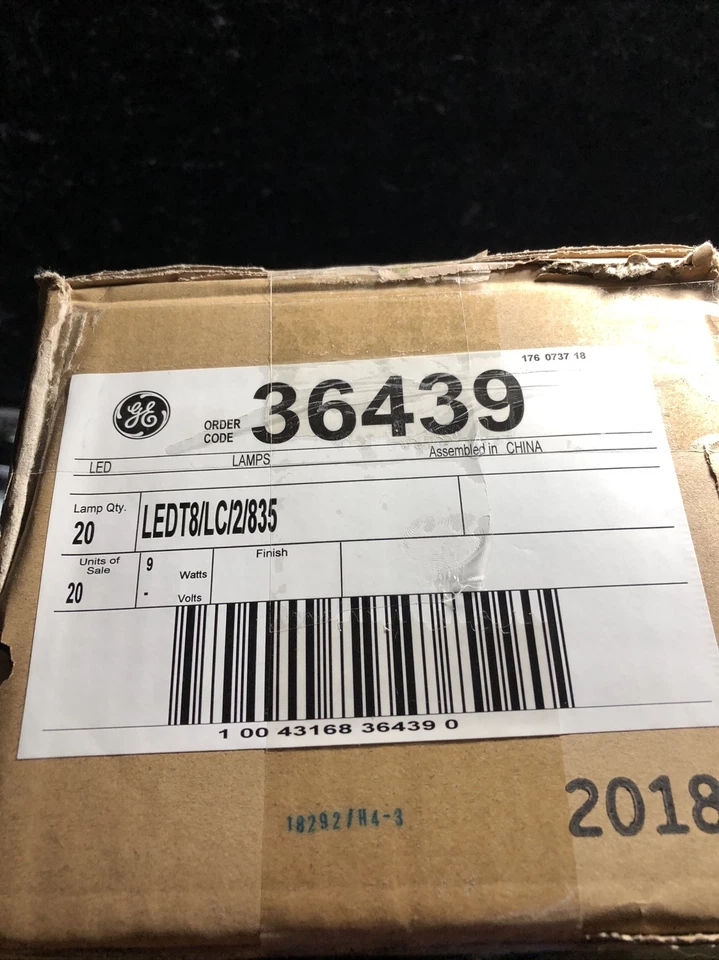 (20) GE LEDT8/LC/2/835 (36439) 24” LED BULBS NEW - Image 1 of 1