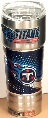 Tennessee Titans 32 oz Vacuum Insulated Stainless Steel Travel Mug Cover