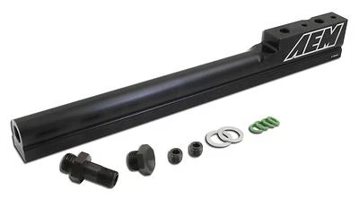 AEM RIEL DE COMBUSTIBLE NEGRO ALTO FLUJO 1994-2001 ACURA INTEGRA GSR RS LS GS B18B1 B18C1 Foto 1 de 2