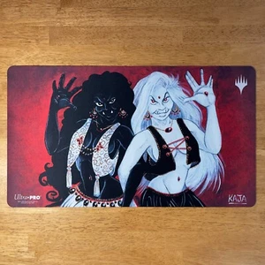 ☄️💀 Cuombajj Witches - Kickstarter Extended Art Playmat - Kaja Foglio - MTG - Picture 1 of 5