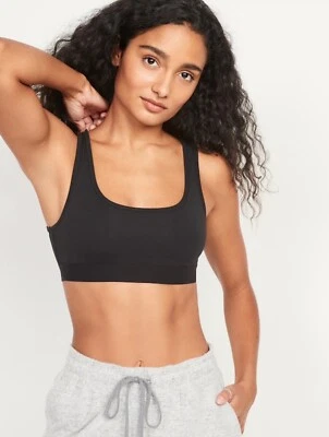 Old Navy Women’s Size XS ~ Supima® Cotton-Blend Bralette Top $20 NWT Black - Image 1 of 4