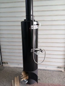 Badezimmer-Warmwasserbereiter Wasser Heizung Holz Boiler 80l mit Armatur - Bild 1 von 15