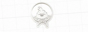 3D Printed Cookie Cutter Inspired by Dragon Ball Z Majin Bu - Picture 1 of 1