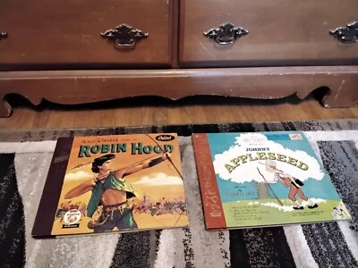WALT DISNEY'S 1952 ROBIN HOOD & 1949 JOHNNY APPLEASEED  78 RPM RECORD SETS EX/EX - Image 1 of 4