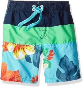 Kanu Surf Boys' Viper Quick Dry UPF 50+ Beach Swim Trunk, Koloa Aqua 3T - Picture 1 of 6