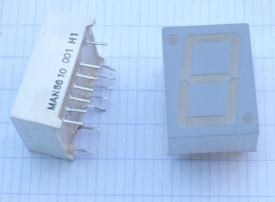 MAN8610 afficheur LED 7 segments. - Photo 1/4