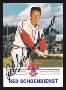 1999 Campbell's Soup Red Schoendienst Auto Legends of Baseball Tour Autographs - Picture 1 of 2