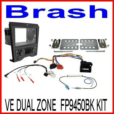 AERPRO VE COMMODORE SERIES 1 FASCIA KIT DUAL ZONE BLACK FP9450