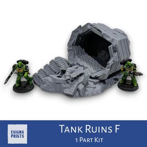 Tank Ruins F | Plains of Tursk | Imperial Terrain Scenery for Tabletop Wargaming - Picture 1 of 7