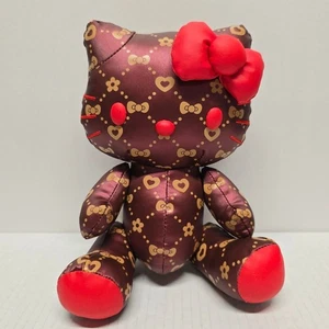 Hello Kitty Plüschtier rot und burgunder lila Hand und Bein beweglich von Sanrio 2013 - Bild 1 von 9