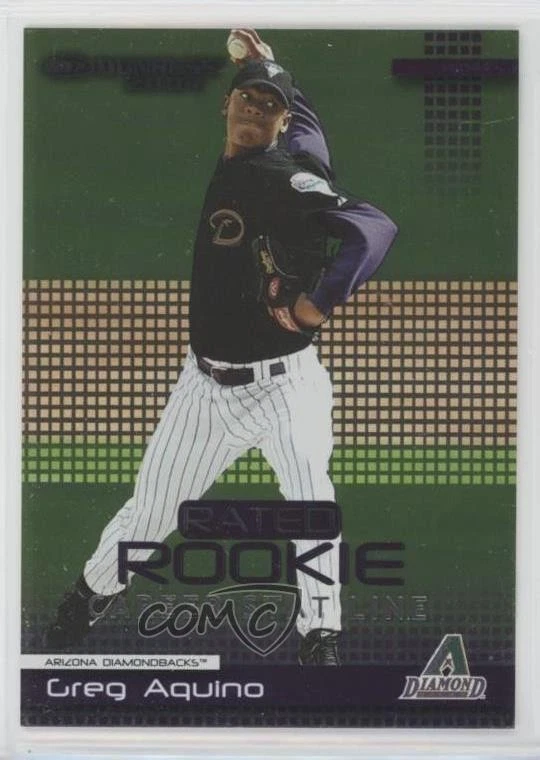 2004 Donruss Rated Rookie Stat Line Career /366 Greg Aquino #67 - Image 1 of 2