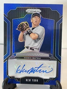 Hideki Matsui Auto Blue #42/49 2025 Panini Prizm LS-HM New York Yankees - Picture 1 of 2