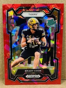 2024 Panini Prizm Draft Picks RED Cracked Ice Brady Cook #187 Rated Prospect - Picture 1 of 2