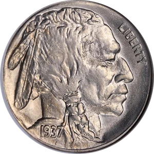 1937-S Buffalo Nickel ANACS MS63 Nice Luster Nice Strike - Picture 1 of 4