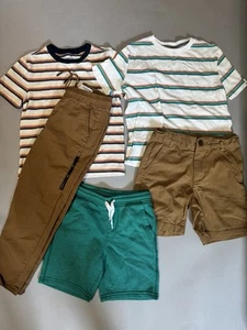 Boys Size 6/7 Old Navy Clothing – Striped Tees, Quick Dry Pants, and Shorts - Picture 1 of 12