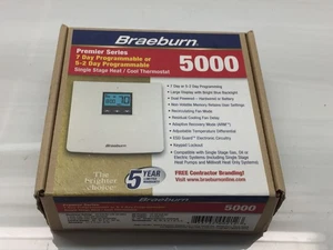 Braeburn 5000 Premier Serie 7 Tage 5-2 programmierbarer Thermostat mit Gehäuse - Bild 1 von 2