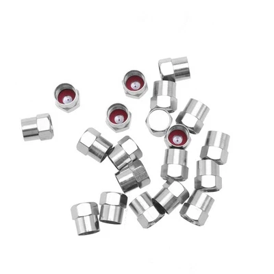  20 Pcs Bike Wheel Covers Rubber Seal Coperchio Della Valvola Pneumatico Tappo - Immagine 1 di 4