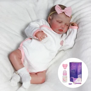 20" Reborn Baby Dolls Vinyl Silicone Realistic Handmade Soft Newborn Doll Gift - Picture 1 of 7