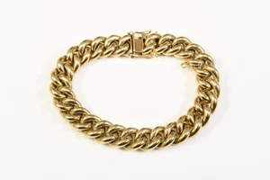 N77O01- Mächtiges Gold 333 8kt Panzerarmband - Bild 1 von 12