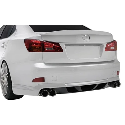 For Lexus IS350 06-13 Rear Bumper Lip Under Air Dam Spoiler W-1 Style Fiberglass Foto 1 de 4