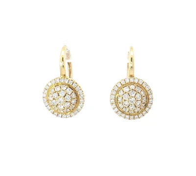 Charles Krypell 18K Diamond Earrings - Image 1 of 4