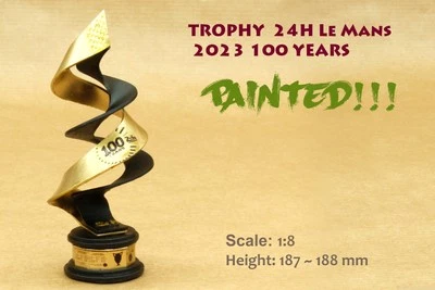 TROPHY 24H Le Mans 2023 Winner 100 years Ferrari 1:8 Amalgam NO CAR - Immagine 1 di 4