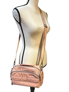 LUG Small Blush Pink Trolley Crossbody Purse Adjustable Removable Strap NWOT - Picture 1 of 8