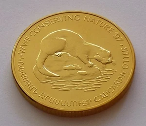 Armenia 100 Dram 1997, WWF Conserving Nature 1997 - nutria caucásica - Imagen 1 de 2
